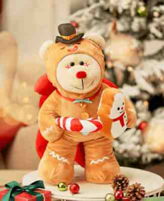 Starbucks China 2021 Merry Christmas Gingerbread Man Warm Big Size Bear Plush - Sold on eBay Jan 12, 2022 for $124.00