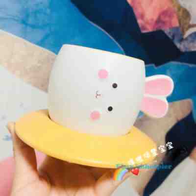 Starbucks 2019 Mid-autumn Cute Rabbit Cup Moon Ceramic Mug Saucer Set 8oz - Sold on eBay Jan 13, 2022 for $115.99