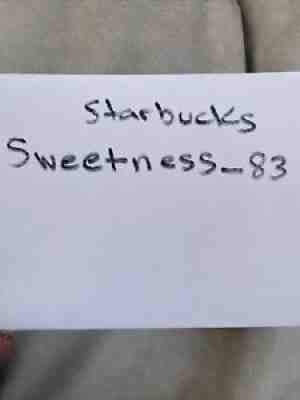 Starbucks ( Sweetness _83) - Sold on eBay Dec 29, 2021 for $115.00