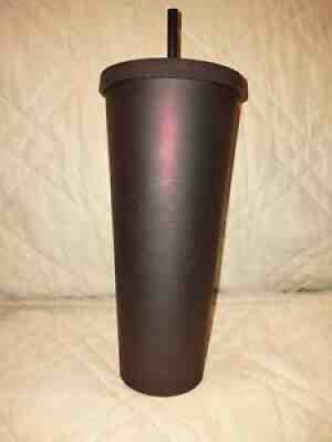 NEW ULTRA RARE HTF Starbucks Tumbler 24oz Halloween 2019 Matte Plum Black Cherry - Sold on eBay Jan 15, 2022 for $195.99