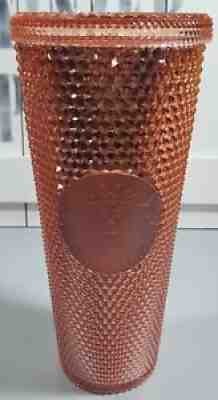 Starbucks Rose Gold Studded Cold Cup Tumbler Venti 24oz Hologram Spike 2019 - Sold on eBay Jan 19, 2022 for $124.99