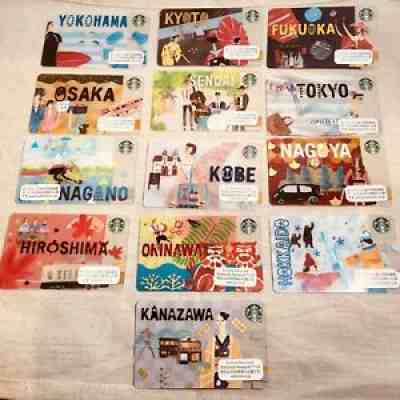 Starbucks Japan Geography Series 2016 Gift Card set of 13 PIN intact - Sold on eBay Dec 24, 2021 for $110.00