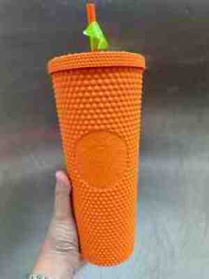 [STARBUCKS TUMBLER] STUDDED ORANGE LUNAR NEW YEAR - Sold on eBay Jan 11, 2022 for $110.00