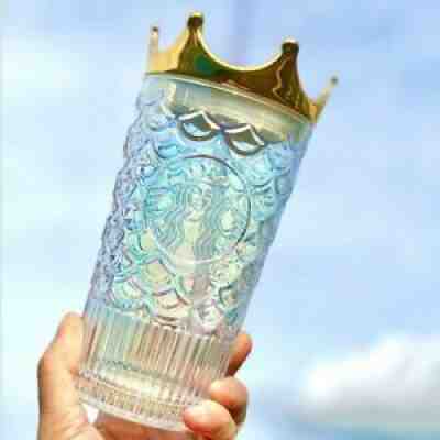 TWO! Starbucks 2021 China Gold Crown 15oz Fantasy Valentine ??s Tumblers w/ Straws - Sold on eBay Jan 18, 2022 for $110.00