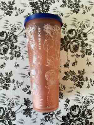 Starbucks Matte Coral Pink Cactus Venti 24 Oz Tumbler 2018 Rare HTF No Straw New - Sold on eBay Dec 18, 2021 for $107.00