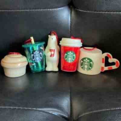 Starbucks japan holiday 5 ornament figure 2020 ver set Christmas cup NEW - Sold on eBay Jan 17, 2022 for $103.00