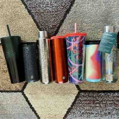 Lot of 7 BRAND NEW Starbucks Cups Tumblers Insulated Bottles â?¨ - Sold on eBay Dec 18, 2021 for $100.00