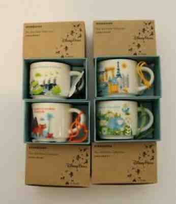 Starbucks Disney Parks You Are Here Theme Park Mug 2018 Ornaments Set of 4 NIP - Sold on eBay Dec 24, 2021 for $100.00