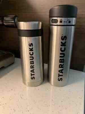 (2) NWT Starbucks Stainless Steel Thermal Tumbler 16 fl oz w Lock Lid And Press - Sold on eBay Jan 16, 2022 for $100.00