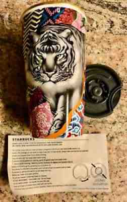 Starbucks Tristan Eaton Sumatra Tiger Ceramic Travel Mug 2018 Coffee Stories