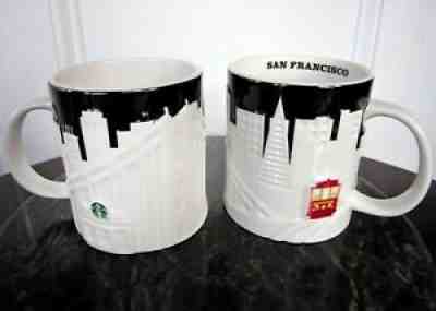 LOT 2 New Starbucks 2012 COLLECTOR Series SAN FRAN + NYC York TAXI Relief MUGS - Sold on eBay Jan 18, 2022 for $99.96