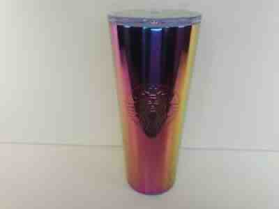 Starbucks RARE Iridescent Purple Rainbow Oil Slick Stainless Steel Tumbler - Sold on eBay Dec 16, 2021 for $99.00
