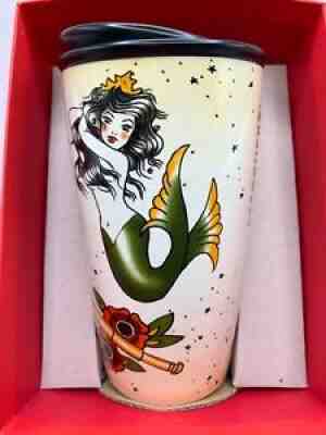 2015 Starbucks Mermaid Siren Tattoo Sailor Travel Mug Ceramic Tumbler Cup 12 oz - Sold on eBay Dec 16, 2021 for $99.00