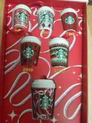 !!!New China Starbucks2021 Christmas Six Red Cup Ornament Set With Gift Box!!!! - Sold on eBay Jan 01, 2022 for $99.00