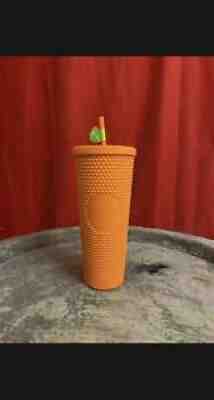 Starbucks Tumbler Studded Orange Matte Mandarin 2022 - Sold on eBay Jan 16, 2022 for $99.00