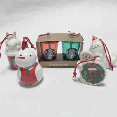 Starbucks Japan Winter Holiday Christmas Tree 2021 Ornament Complete Full 5 Set - Sold on eBay Jan 01, 2022 for $97.80