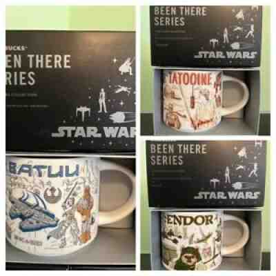 Starbucks Been There Star Wars Mugs Endor Tatooine Batuu Set Of 3 You Are Here - Sold on eBay Dec 16, 2021 for $95.00