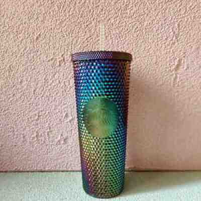 Starbucks 2020 China Bling Purple Green Oil Slick Diamond Studded Venti Tumbler - Sold on eBay Dec 19, 2021 for $92.00
