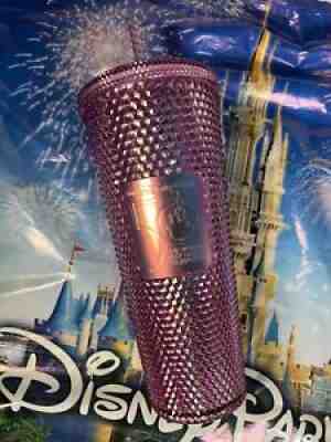 Walt Disney World 50th Anniversary Geometric Starbucks Tumbler with Straw Pink - Sold on eBay Jan 12, 2022 for $91.00