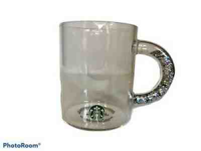 Starbucks Christmas Holiday 2019 Silver Iridescent Glitter Handle Glass Mug NWT - Sold on eBay Dec 21, 2021 for $90.00