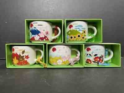 Starbucks coffee Japan 5 You Are Here Collection mini mugs set - Sold on eBay Dec 22, 2021 for $90.00