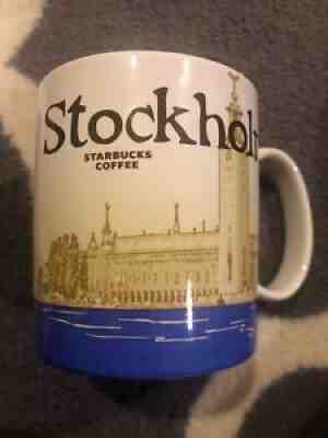 Starbucks 2014 Global Icon Collector Series City Mug STOCKHOLM 16 Oz