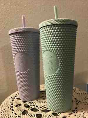 New Starbucks 2021 Holiday Pick From Matte Lilac OR Mint 24oz Cold Cup Tumbler - Sold on eBay Dec 29, 2021 for $46.99