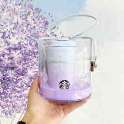2021 Colorful Sky Starbucks Vacuum Cup Acrylic Gift Box Gradient Blue Purple New - Sold on eBay Jan 16, 2022 for $89.99