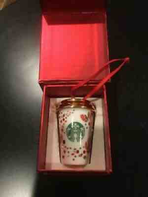 Starbucks Swarovski Crystal Coffee Cup 2013 Limited Edition Holiday Ornament - Sold on eBay Dec 21, 2021 for $89.95