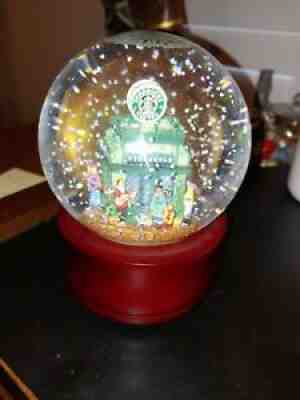 RARE STARBUCKS Holiday Christmas Snow Globe Ltd Ed 1999 Music Working 1st Store - Sold on eBay Jan 06, 2022 for $89.00