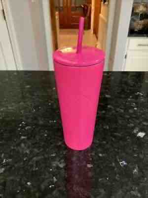 2018 Starbucks Barbie Hot Pink Matte Tumbler 24oz Stainless Steel RARE EUC - Sold on eBay Jan 19, 2022 for $148.75