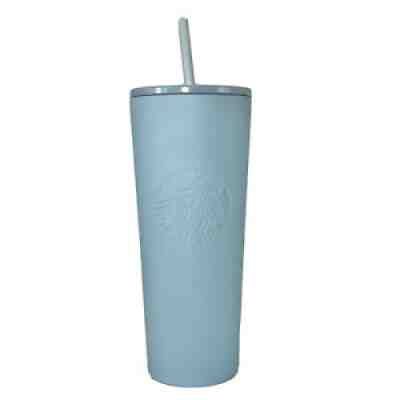 Starbucks Venti Matte Blue 24 oz Stainless Steel Tumbler - Sold on eBay Dec 11, 2021 for $255.00