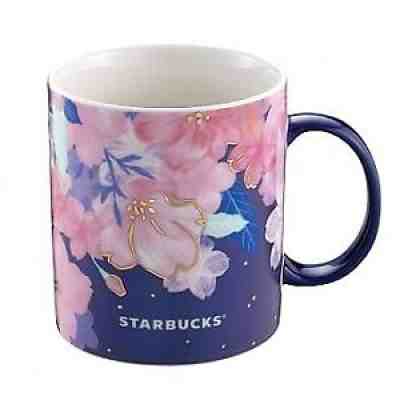 [RARE w/BOX] 2019 STARBUCKS SAKURA Blue & Pink Mug Limited Night Cherry Blooming - Sold on eBay Jan 17, 2022 for $189.99