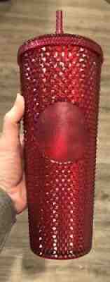 Starbucks Mexico Berry Red Studded HTF 24oz Venti BNWT - Sold on eBay Jan 19, 2022 for $99.99