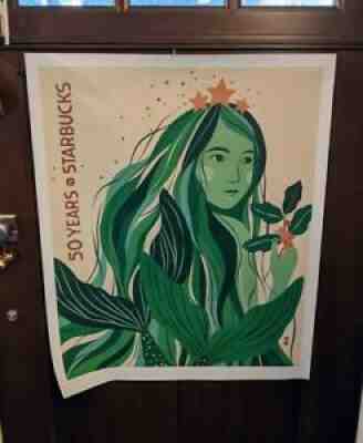 Starbucks 50 Year Commemorative Poster Siren - Sold on eBay Jan 21, 2022 for $99.99