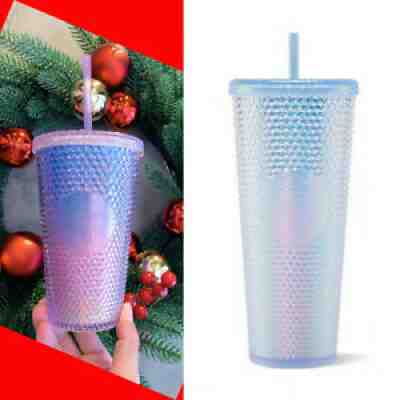 Starbucks Two Studded Tumblers--16oz Aurora Gradient and 24oz Ice Blue Gradient - Sold on eBay Dec 20, 2021 for $95.00