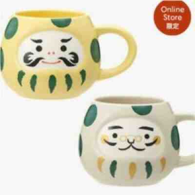 starbucks japan 2022 mug daruma dot yellow & white set 237ml - Sold on eBay Jan 19, 2022 for $91.00