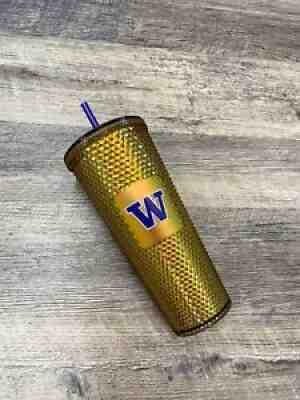 STARBUCKS UW University of Washington Studded Venti Tumbler Gold Purple Limited - Sold on eBay Jan 15, 2022 for $89.00