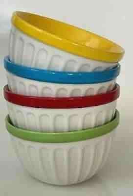 Starbucks Coffee Set of 4 Ribbed 12oz Ice Cream Soup Cereal Bowls 2007 - Sold on eBay Dec 17, 2021 for $88.55