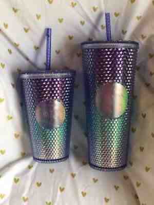 *NWT* Starbucks 2021 Purple/Blue Ombre Studded Tumbler Venti & Grande - Sold on eBay Jan 09, 2022 for $85.00