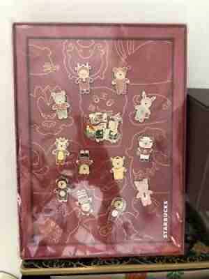 13 Pc Starbucks Taiwan Collectible Animal Zodiac Pin Dragon Dance In Box - Sold on eBay Dec 22, 2021 for $80.00