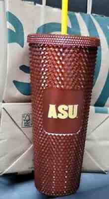 Starbucks 2022 ASU Copper Studded Cold Cup Tumbler 24oz Venti New - Sold on eBay Jan 13, 2022 for $80.00