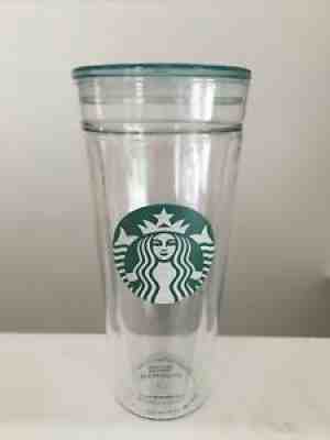 HTF 2016 Starbucks Venti Green Siren 20 oz Clear Double Glass Tumbler - Sold on eBay Dec 22, 2021 for $79.99