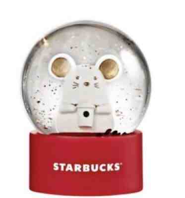 Starbucks Rat Snow Globe Crystal Ball Chinese New Year 2020 Mouse Zodiac -x card - Sold on eBay Dec 23, 2021 for $79.99