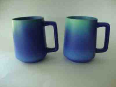 Starbucks Summer 2020 Blue & Teal 2 Tone Matte Ceramic Mug Cup Cups x 2 - NEW - Sold on eBay Dec 24, 2021 for $79.99