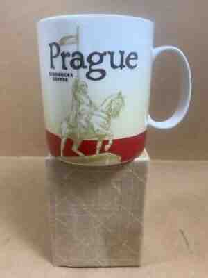 2012 Prague Starbucks Coffee Mug St Wencesla Statue Praha 16 oz Coffee Cup - NEW