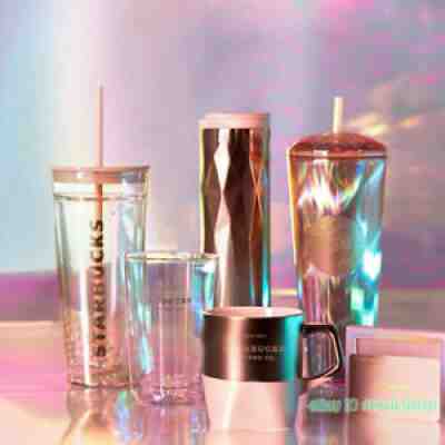 Starbucks 2021 China Christmas Pink Gray Series Diamond Tumbler Glass Mug Cup - Sold on eBay Jan 13, 2022 for $52.99