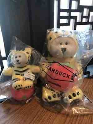 2 Starbucks coffee bearista bear the year of tiger & mini chinese Thailand 2022 - Sold on eBay Jan 20, 2022 for $79.99