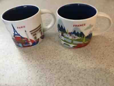 Starbucks FRANCE + PARIS You Are Here YAH Collector Series Mugs 2017 Pristine! - Sold on eBay Jan 04, 2022 for $79.00