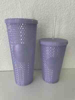 Starbucks Holiday 2021 Icy Lilac Studded Tumbler Venti and Grande Cold Cups - Sold on eBay Dec 30, 2021 for $78.99